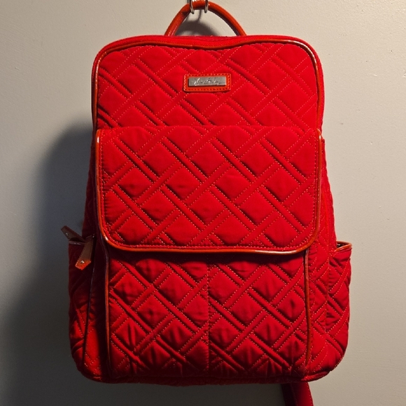 Vera Bradley Handbags - Vera Bradley Backpack Red Quilted